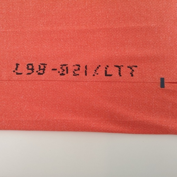 LULULEMON HTUI Orange Textured Training SS Top Shirt Men's Medium EUC - Picture 5 of 12